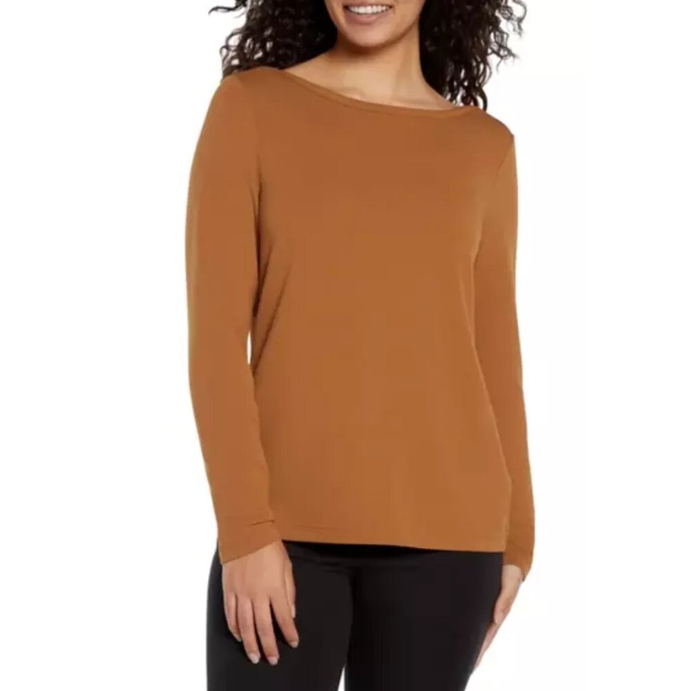 NWT Banana Republic Women's Long Sleeve Boatneck Top Sizes L-2XL $65 11HL134 - Picture 2 of 12